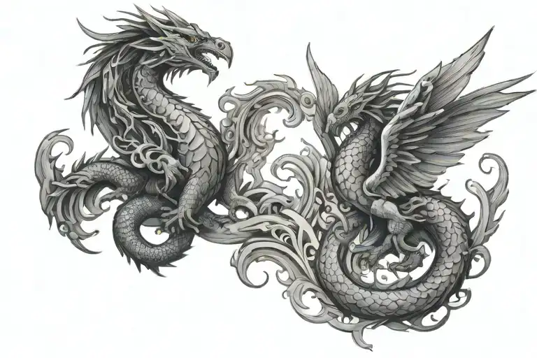 Dragon And Pheonix