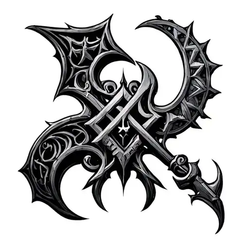 Warhammer 40K Style High Gothic Talismans In A Line