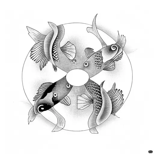 Yin And Yang Koi Fish