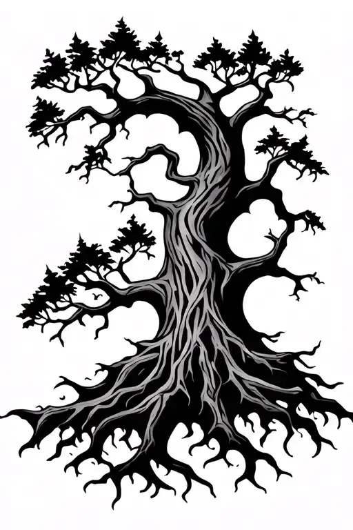 Tree Of Life In Slavic Style
