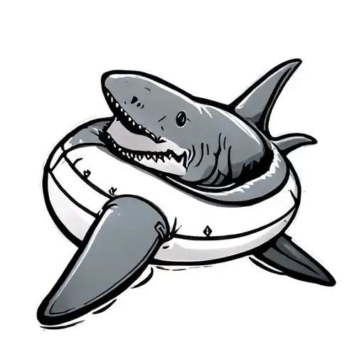 A Shark In A Floatie