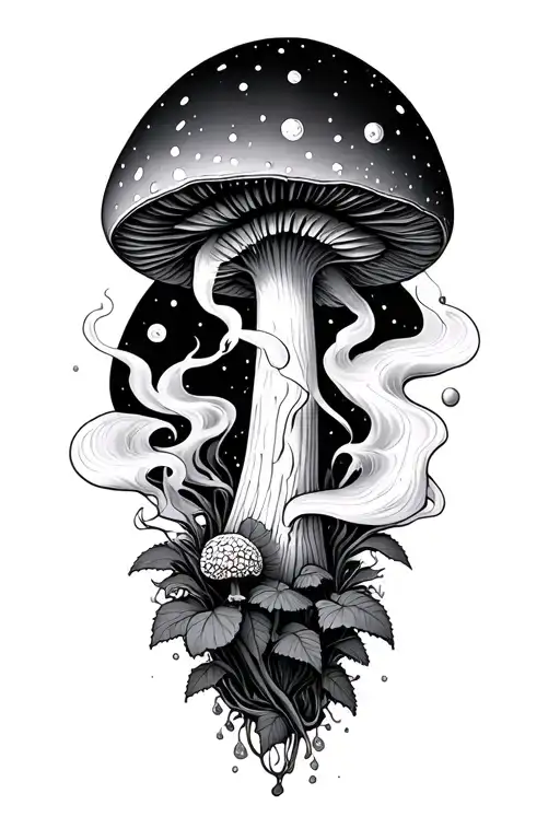 Mushroom Outerspace Smoking