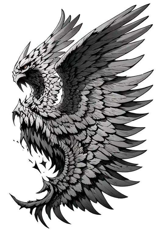 Crumbling Crest Of The Wings Of Freedom From Attack On Titan