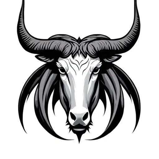 Taurus Zodiac Symbol Intertwined