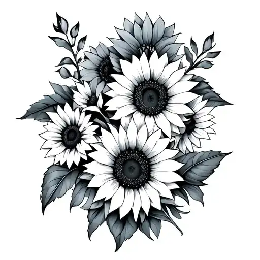 Aquarius And Sunflowers