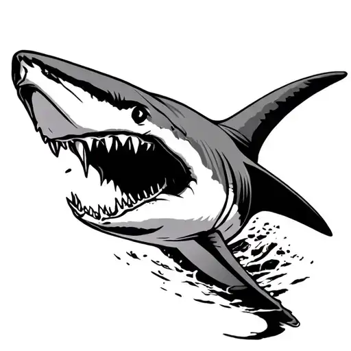 Surfboard Shark Bite Taken