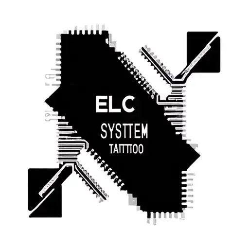 A Elc Chip With System Broken Word On That