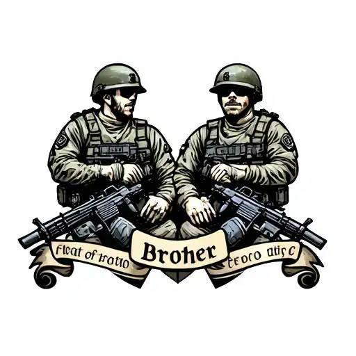 Military Brother Tattoos Inspired