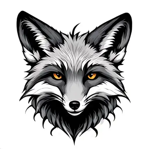 Fox Tattoo For The Back Of The Hand