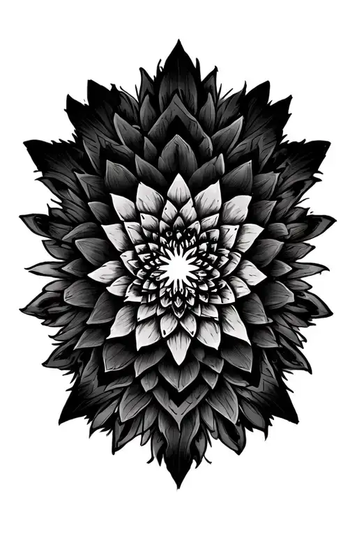 Fractalized Lotus Mandala