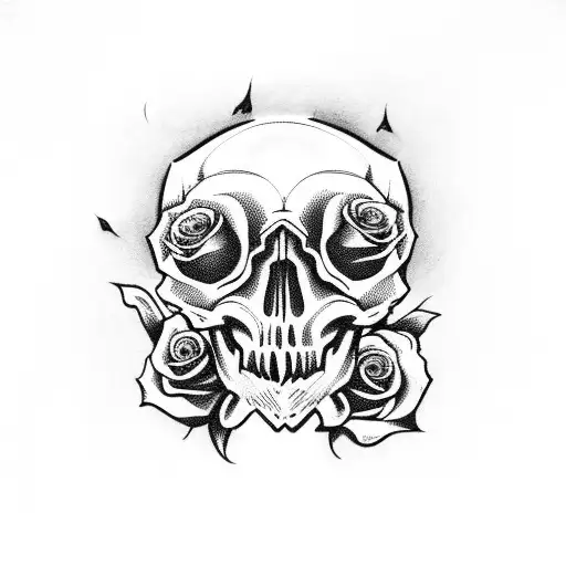 Skull And Roses