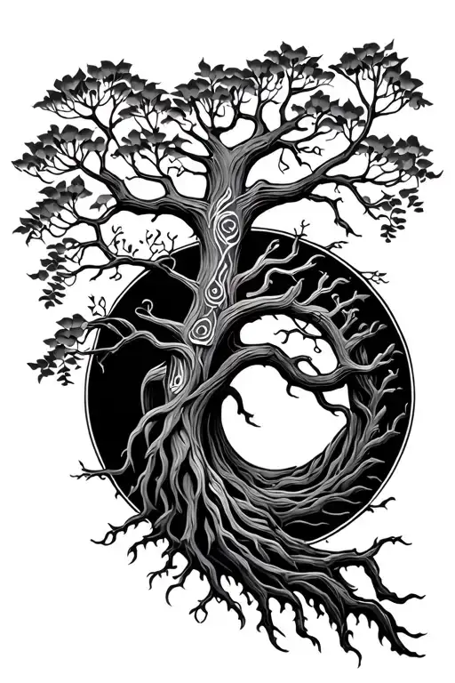 Tree Of Life In Slavic Style