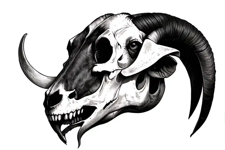 Goat Skull Realism