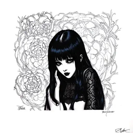 Unique Junji Ito Tomie 1996 Goth Style