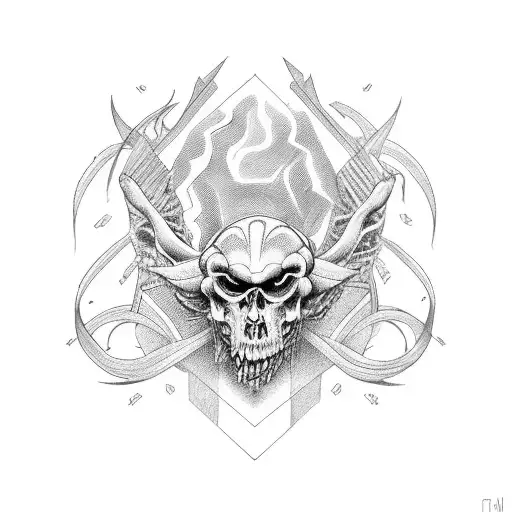 Abstract Tattoo Representing The Liberation Of Truth