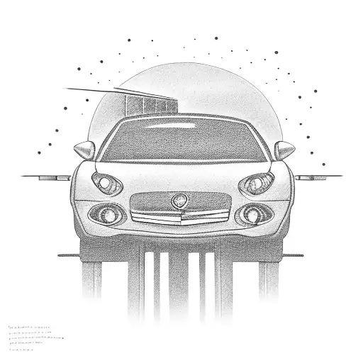 Career Counselor Guiding A Car On A Road To Success