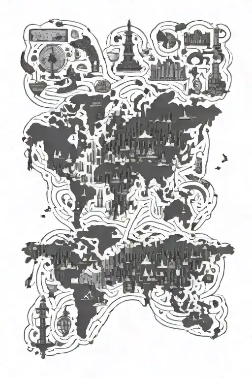 A Map Of The World Filled With Tiny Symbols Representing Different Drugs And Their Origins