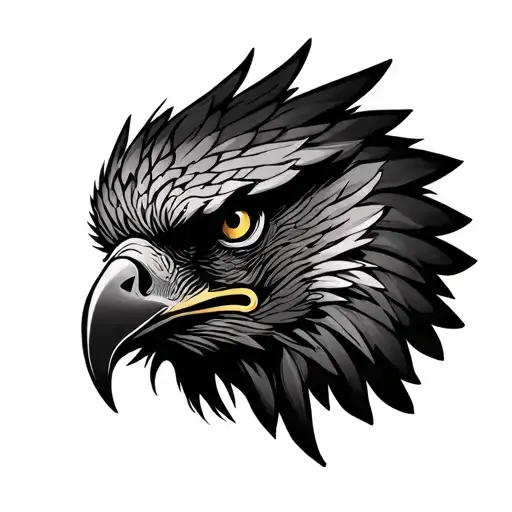 German Hawk And Cletic Cross