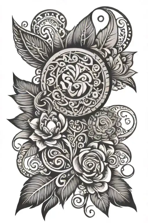 A Tribal Design With Hidden Messages Of Love And Kindness For A Mom