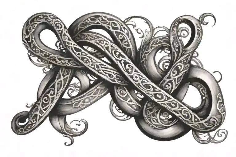 Infinity Symbol With Name Written