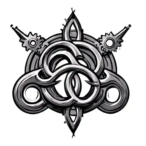 Steampunk Triskele Symbol