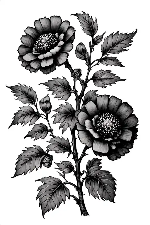 Hawthorne And Marigolds Vine