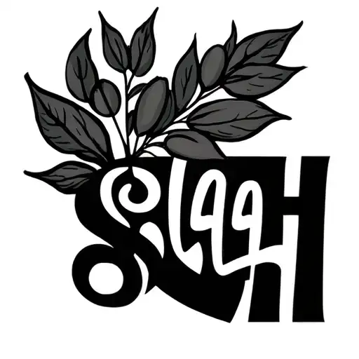 The Word Selah With And Olive Branch Simple Design