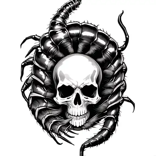 Skull And Centipede Wrapping
