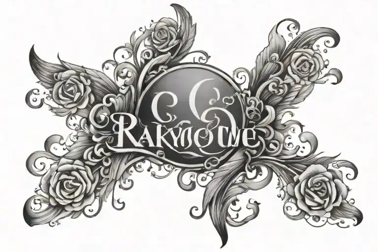 Kids Names Incorporated Into The Design