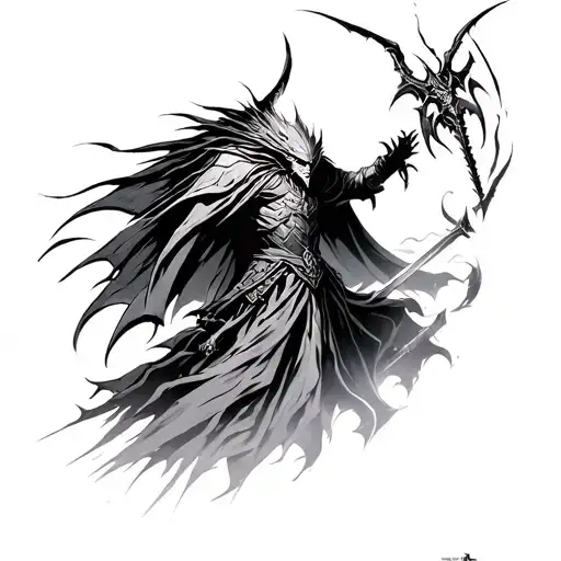 Nameless King Dark Souls 3 Boss Battle Scene Clean