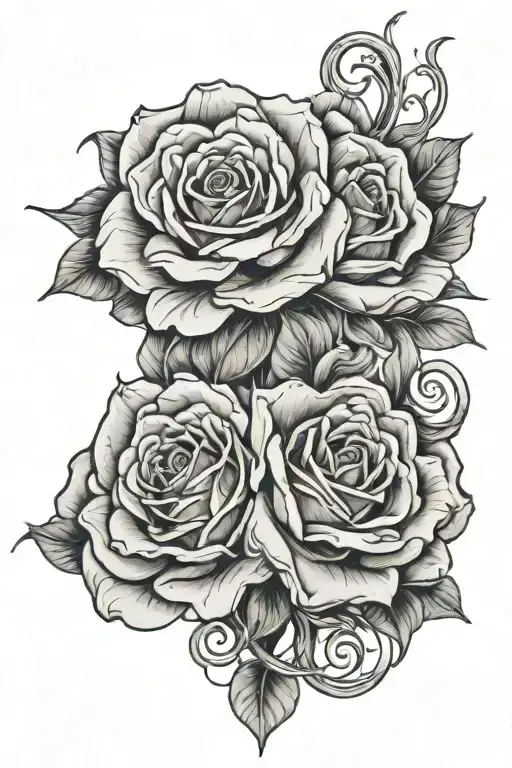 Aubriana And Rose Intertwined