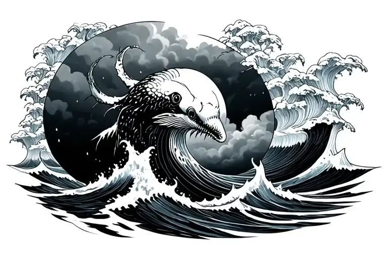 Dark Oceanic Scenery