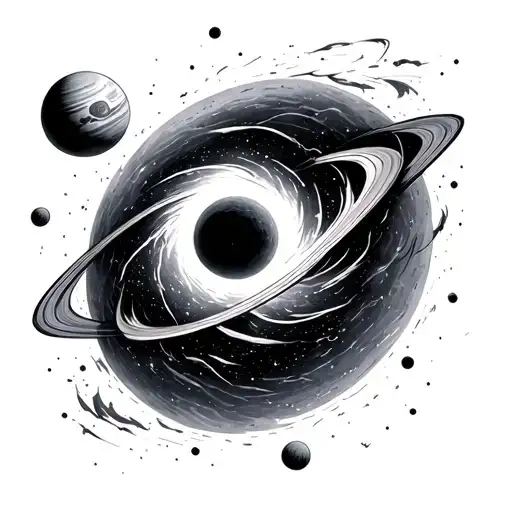 A Black Hole In The Galaxy Sucking In Planets