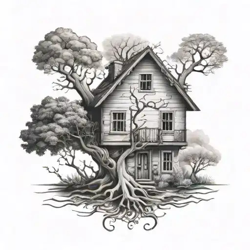 Life Tree Inverted House