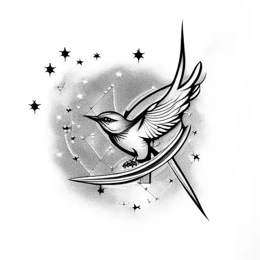 Mockingbird Flying In The Stars With Cancer Horoscope
