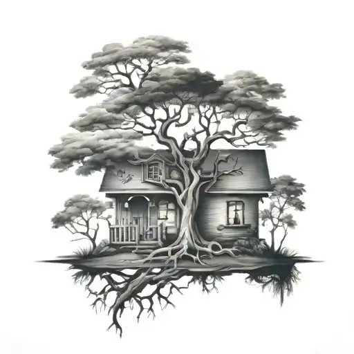 Life Tree Inverted House