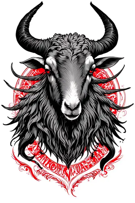Lamb Of Satan Red Black