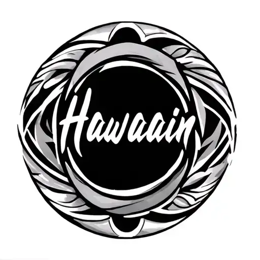 Hawaiian Tribal Circle Surrounding Name