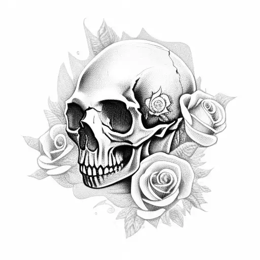 Skull And Roses