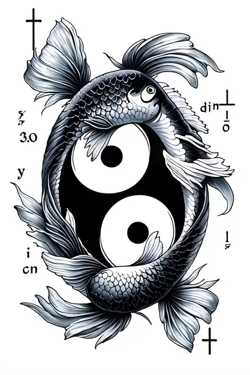 Koi Fish Yin Yang And Mathematics