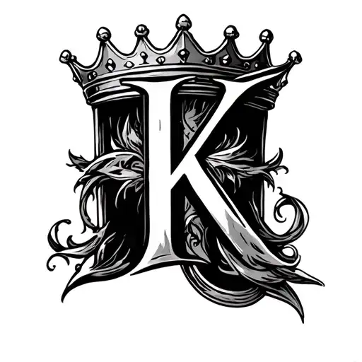 3 Crown With K Initial