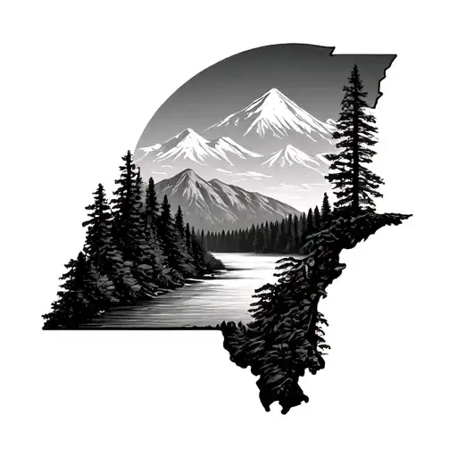 New Hampshire Forest And Mountains