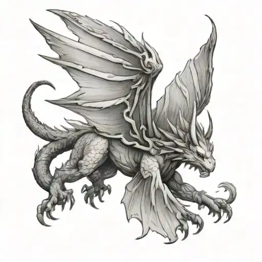 Angel Dragon Flying