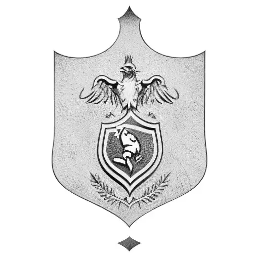 Family Crest With Football Elements