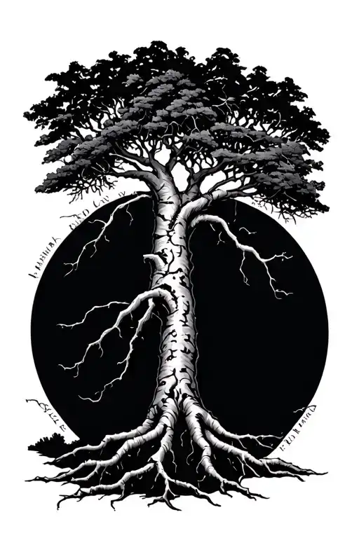 Words Creating Roots To A Tree