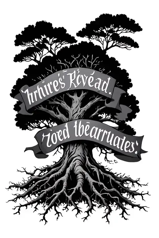 Words Creating Roots To A Tree