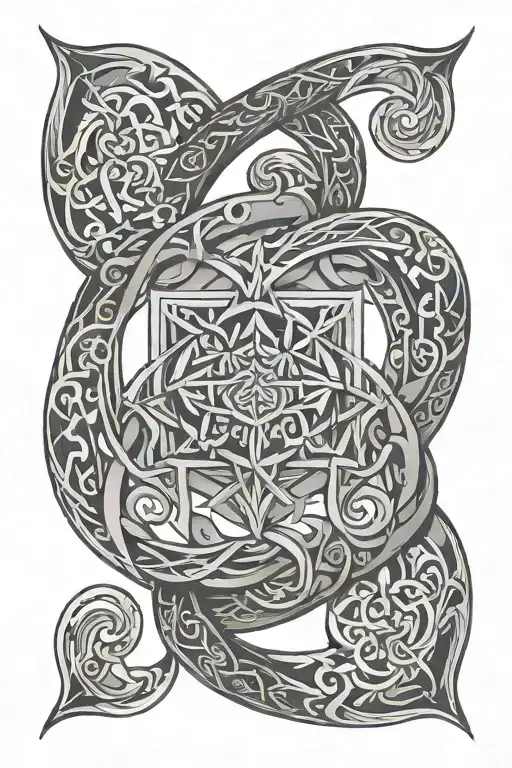 Spiritual Symbol Intertwined