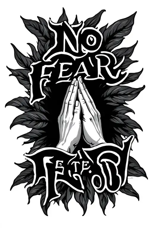 Bible Verse About No Fear With Praying Hands