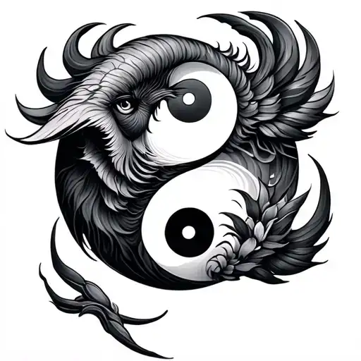 Aries And Ying And Yang