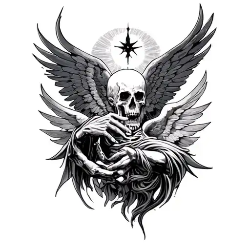 Hell And Heaven Tattoo Sleeve